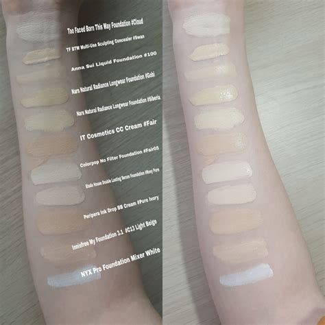 Foundation Swatches Normal To Dry Skin Neutralyellow Leaning My Ideal Foundation Match Is