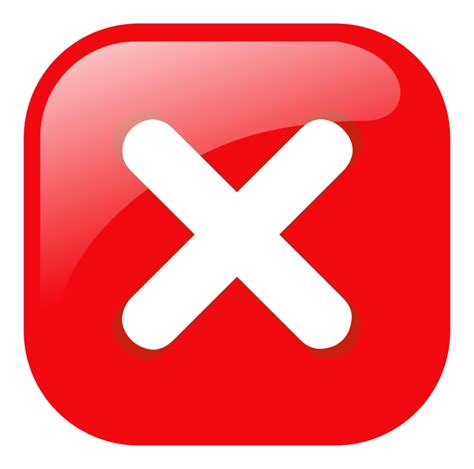 X Delete Button Png Transparent Background Free Download 28566