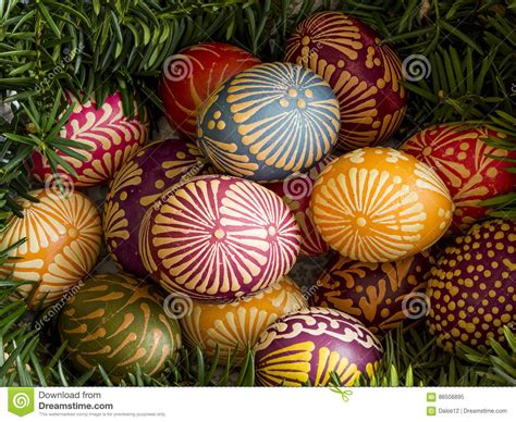 Painted Easter Eggs Stock Image Image Of Beautiful Craft 86508895