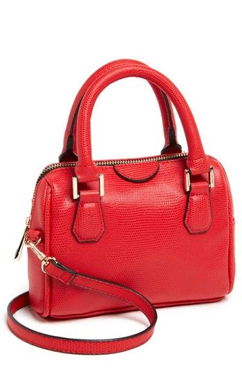 Topshop Faux Leather Crossbody Bag Small Red 40 Nordstrom Lookastic