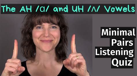 Learn The American Accent Ah ɑ And Uh ʌ Minimal Pairs Listening