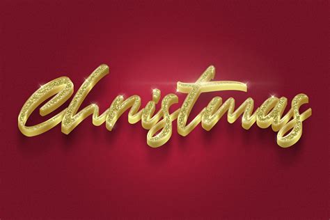 10 Christmas Text Effect Design Cuts