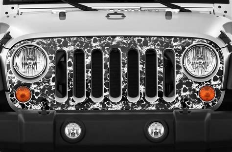 Grille Wrap Off Road Graphic Sticker Decal For Jeep Wrangler 2007 2016