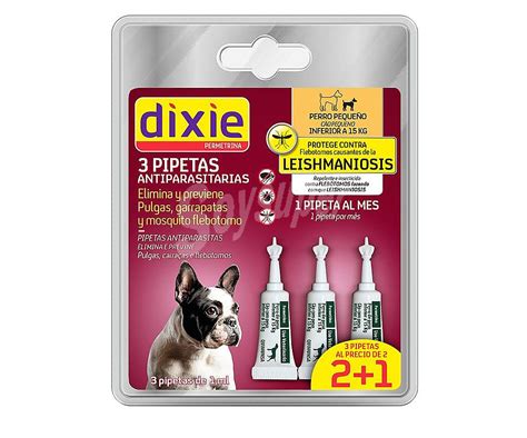 Dixie Pipetas Insecticidas Para Perros 2 Uds 1 Mililitro