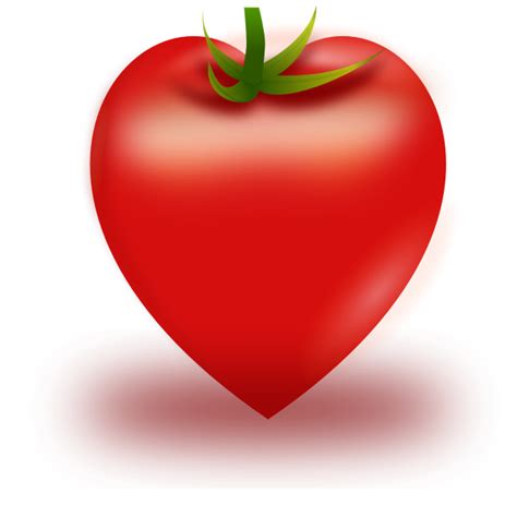 Vector Illustration Of Heart Shaped Tomato Free Svg