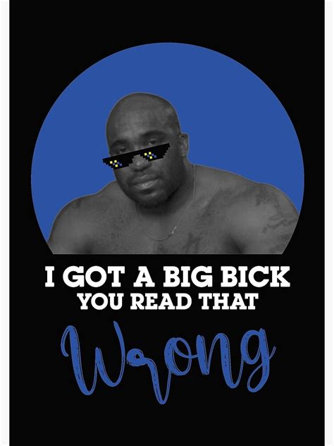I Got A Big Bick Barrywood Black Big Dick Guy Funny Meme Spiral Notebook For Sale By Wedeesign