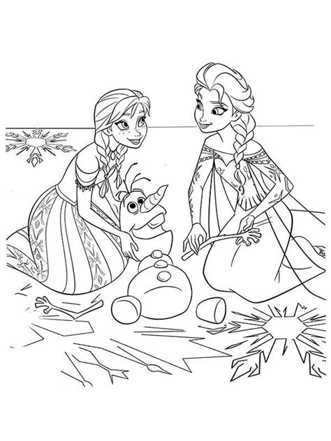 Frozen Coloring Sheets Bojanke Snježno Kraljevstvo Zamrznuto