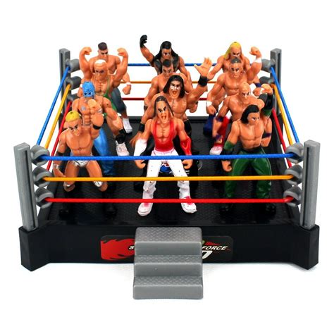 Little Wrestlers Rumbling Cage Set Wrestling Toys For Kids Fun