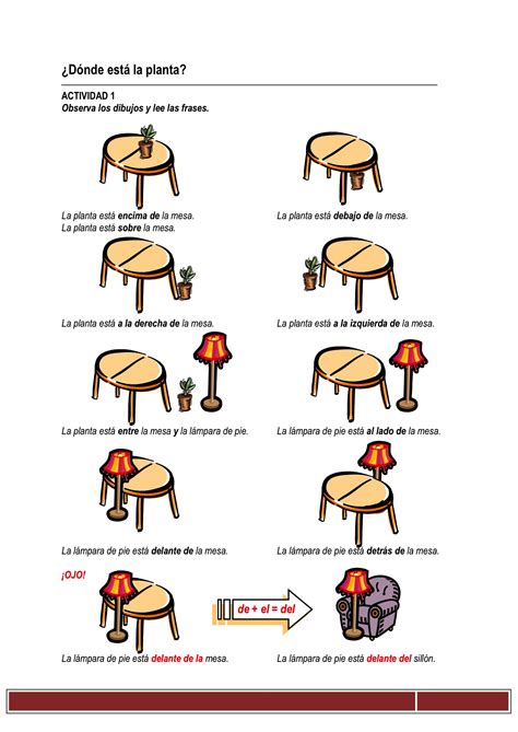 Spanish Prepositions Of Place Worksheet Preposiciones Vrogue Co