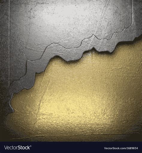 Golden And Silver Background Royalty Free Vector Image