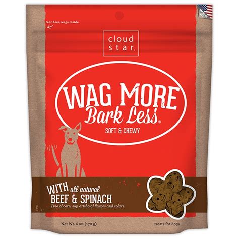 Cloud Star Wag More Bark Less Soft And Chewy With Beef And Spinach Dog