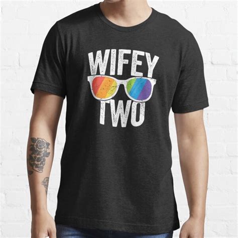 Wifey Two Lesbian Pride Shirt Lgbt Bride Couple T T Shirt For Sale By 14thfloor Redbubble