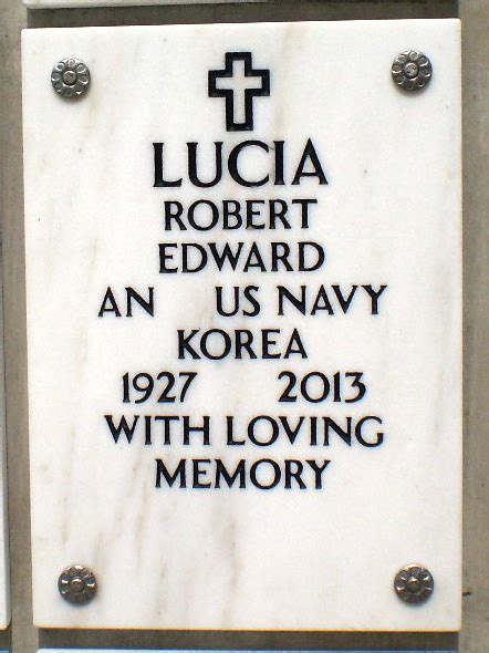 Robert Edward Lucia 1927 2013 Find A Grave Memorial