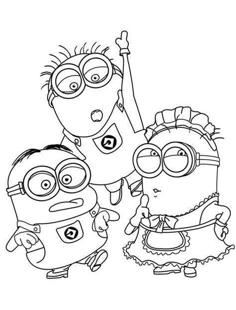 Free Printable Minion Coloring Pages Printable World Holiday