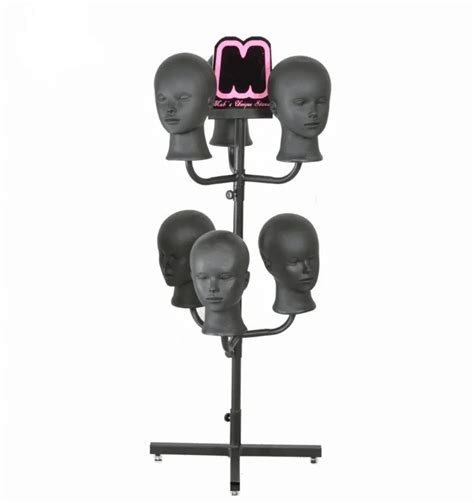 Hot Metal Retail Display Rack Hair Accessory Stand Wig Holder Stand