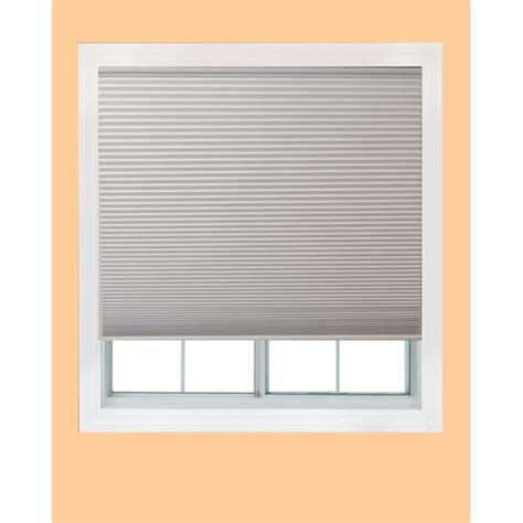 Redi Shade 48 In White Blackout Cordless Cellular Shade In The Window