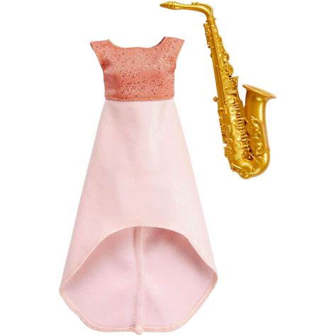 Barbie Careers Fashion Set With Musician Themed Doll Clothes And Sax