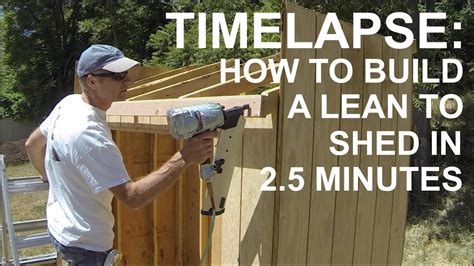 How To Build A 4x8 Lean To Shed In 2 Minutes 35 Seconds Youtube