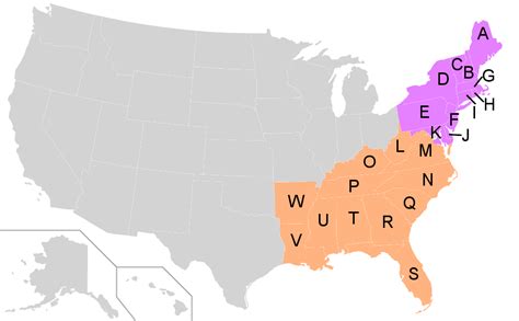 Northeast And Southeast Regions Of The United States