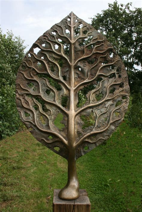 Life Leaf Medium Bronze Garden Sculpture Trees Art Tree Sculpture