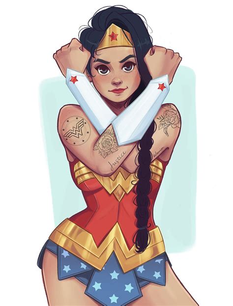 Artstation Wonder Woman Chabe Escalante Comic Book Characters Comic