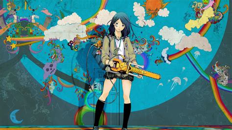 Colorful Anime Girl Wallpapers On Wallpaperdog