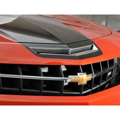 Hood Vent Insert For 2010 2013 Chevy Camaro Ss Stainless Steel