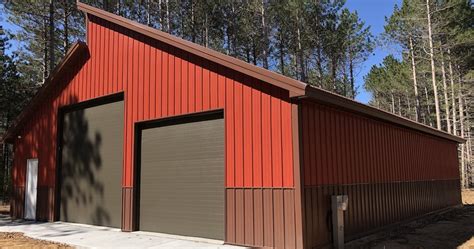 Single Slope Garage Design Worldwide Steel Buildings