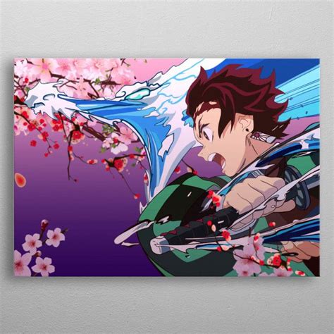Demon Slayer Tanjiro Poster By Hacx7 Displate In 2022 Anime