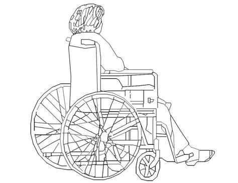 Patient On Handicap Chair Design Cadbull