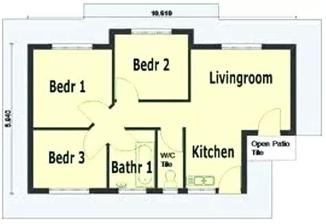Simple 3 Bedroom House Plan In Kenya