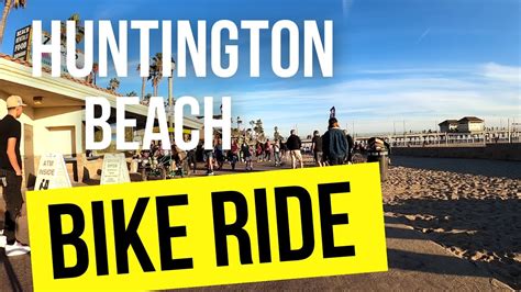 Bike Ride Along Huntington Beach Afternoon Ride Timelapse Video