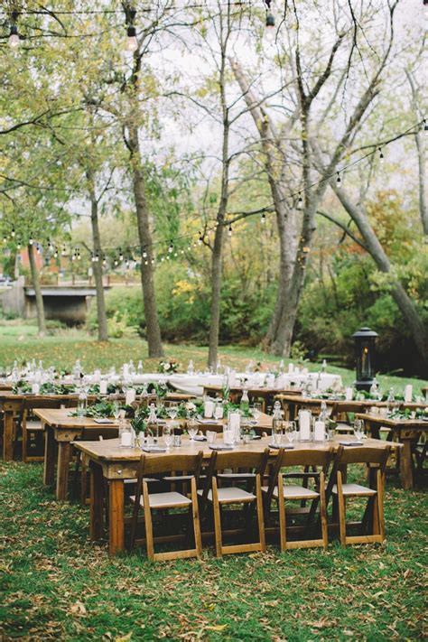 Rustic Outdoor Autumn Wedding In Wisconsin Outside Wedding Fall