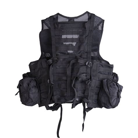 Mil Tec Modular System Tactical Vest With Pockets 8 Black Army