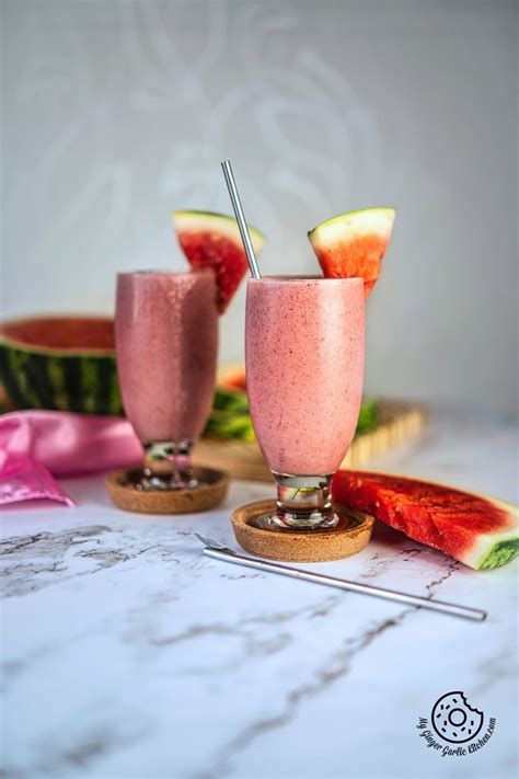 Watermelon Smoothie Recipe 6 Ingredient Easy And Refreshing My