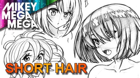 How To Draw Short Hair For Anime Manga Youtube