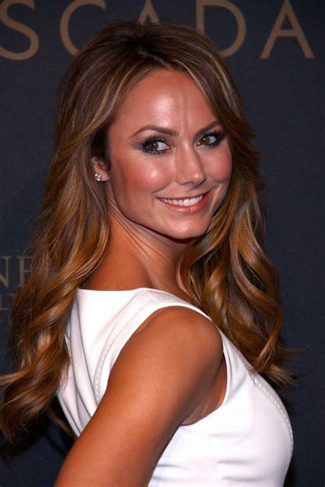 stacy keibler wearing tight white mini dress at the escada flagship store grand porn pictures