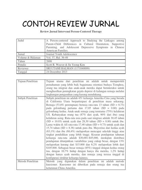 Vol 7, no 2 (2020): Contoh Review Jurnal