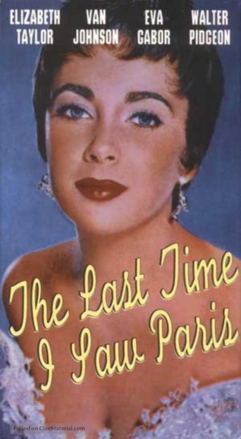 The Last Time I Saw Paris 1954 Vhs Movie Cover