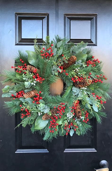 Quick Free Shipping Christmas Wreath Front Door Christmas Wreath