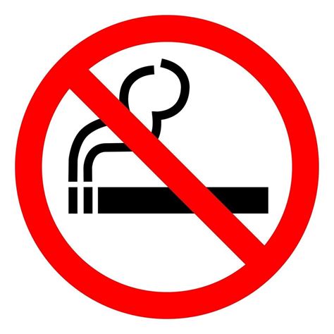 Sinal de símbolo proibido fumar isolado no fundo branco ilustração