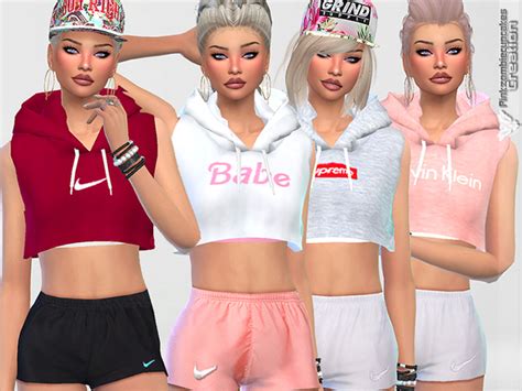 Sleeveless Hoodie Collection By Pinkzombiecupcakes At Tsr Sims 4 Updates