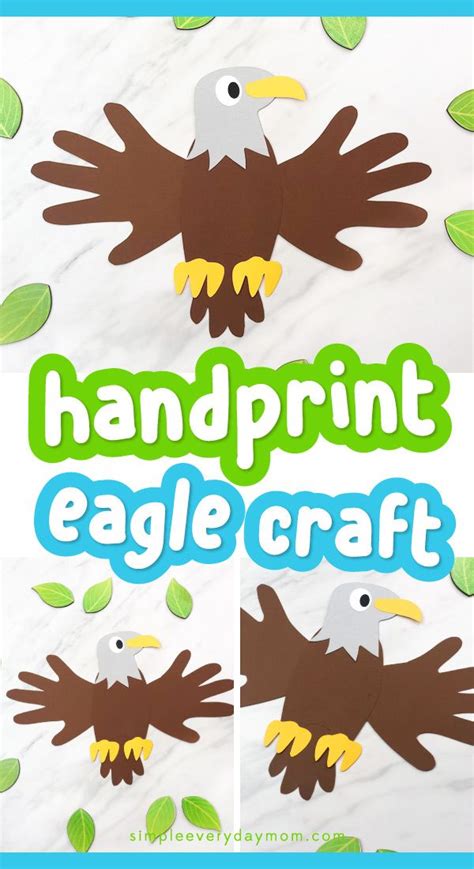 Handprint Eagle Craft For Kids Young Kids In Preschool And