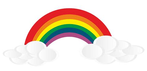 Collection Of Png Rainbow With Clouds Pluspng