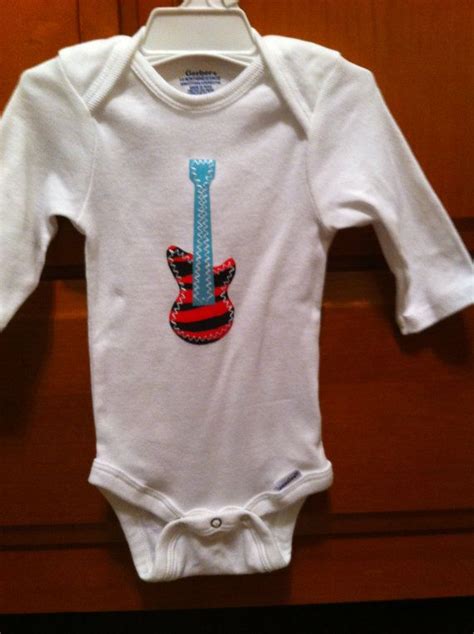 Baby Boy Guitar Onesie By Sdkcreations On Etsy 1000 Baby Onesies
