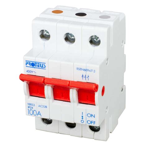Proteus 100a Tp Switch Disconnector Isolator 100s3 Cef