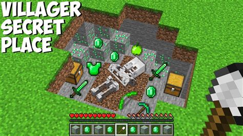 I Dig Dirt And Found Villager Secret Place With Emeralds In Minecraft