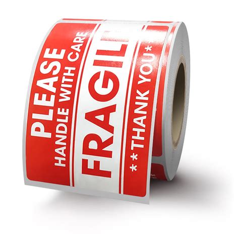 2′′ X 3′′ Fragile Label Sticker Handle With Care China Fragile