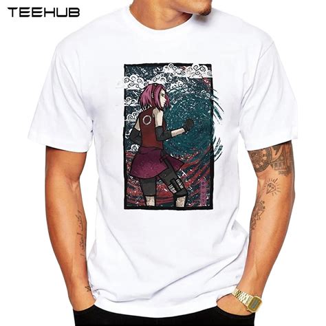 Teehub New Arrival Men Fashion Naruto Anime Printed T Shirt Short