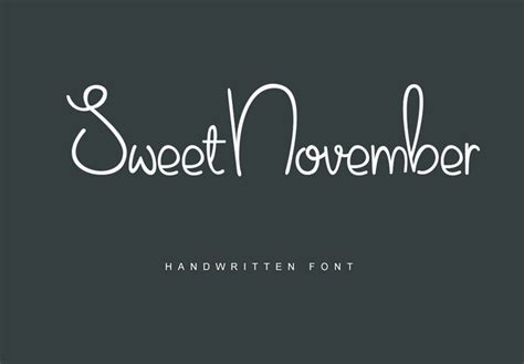 Sweet November Font Free Dafont Free